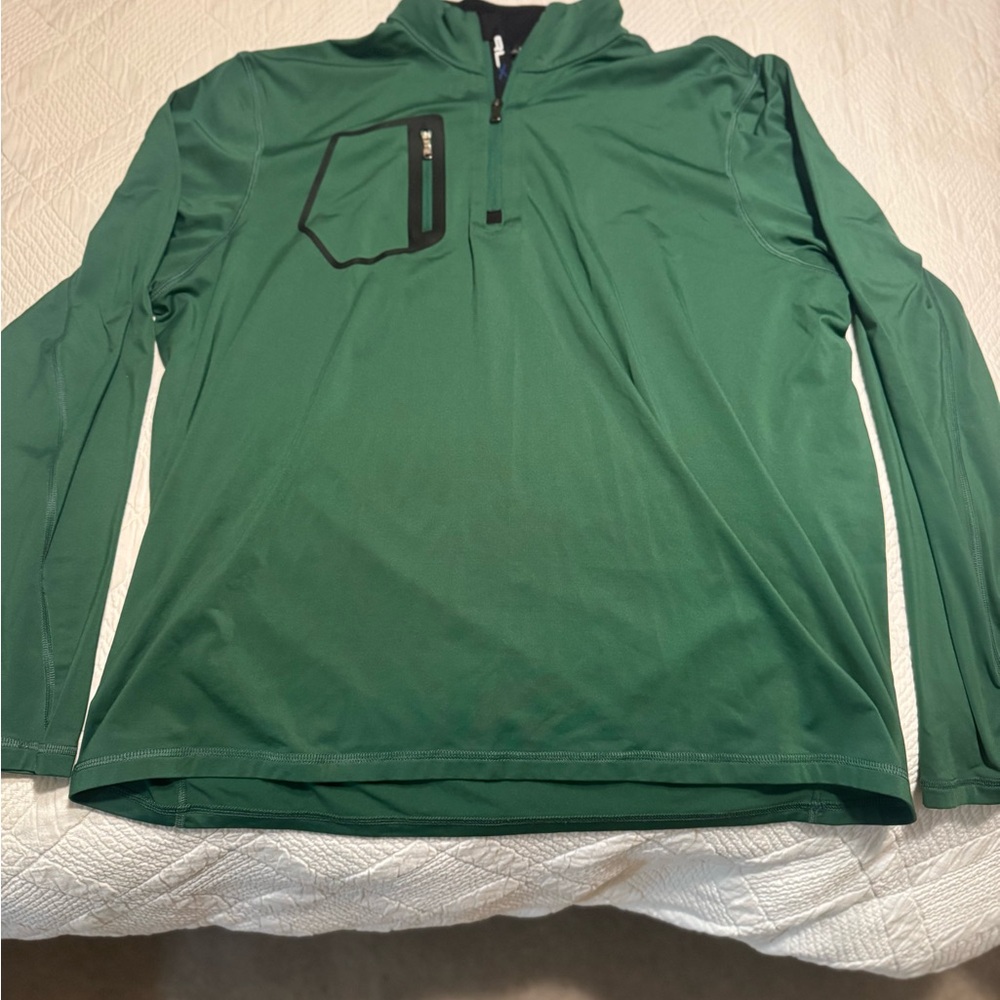 RLX Ralph Lauren Forest Green 1/4 zip Golf Pullover